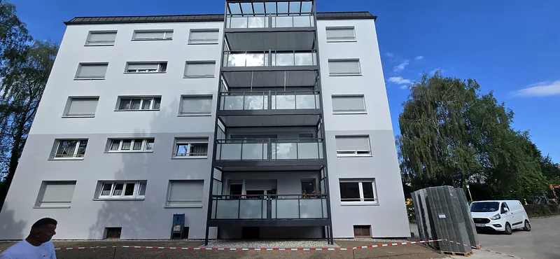 Fertiges Einfamilienhaus nach der Sanierung